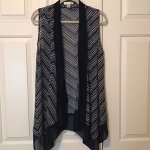 Ladies Crocheted Vest, Christopher & Banks, sz S